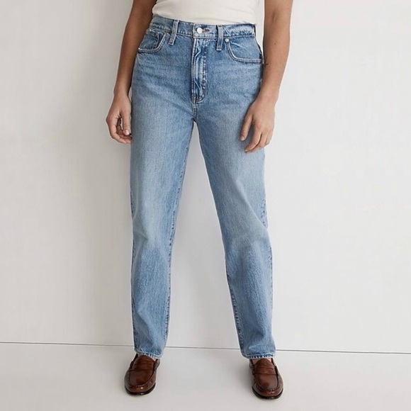 Madewell Petite Perfect Vintage Straight Jean High Waist Rigid Denim Seyland 25P - Picture 4 of 16
